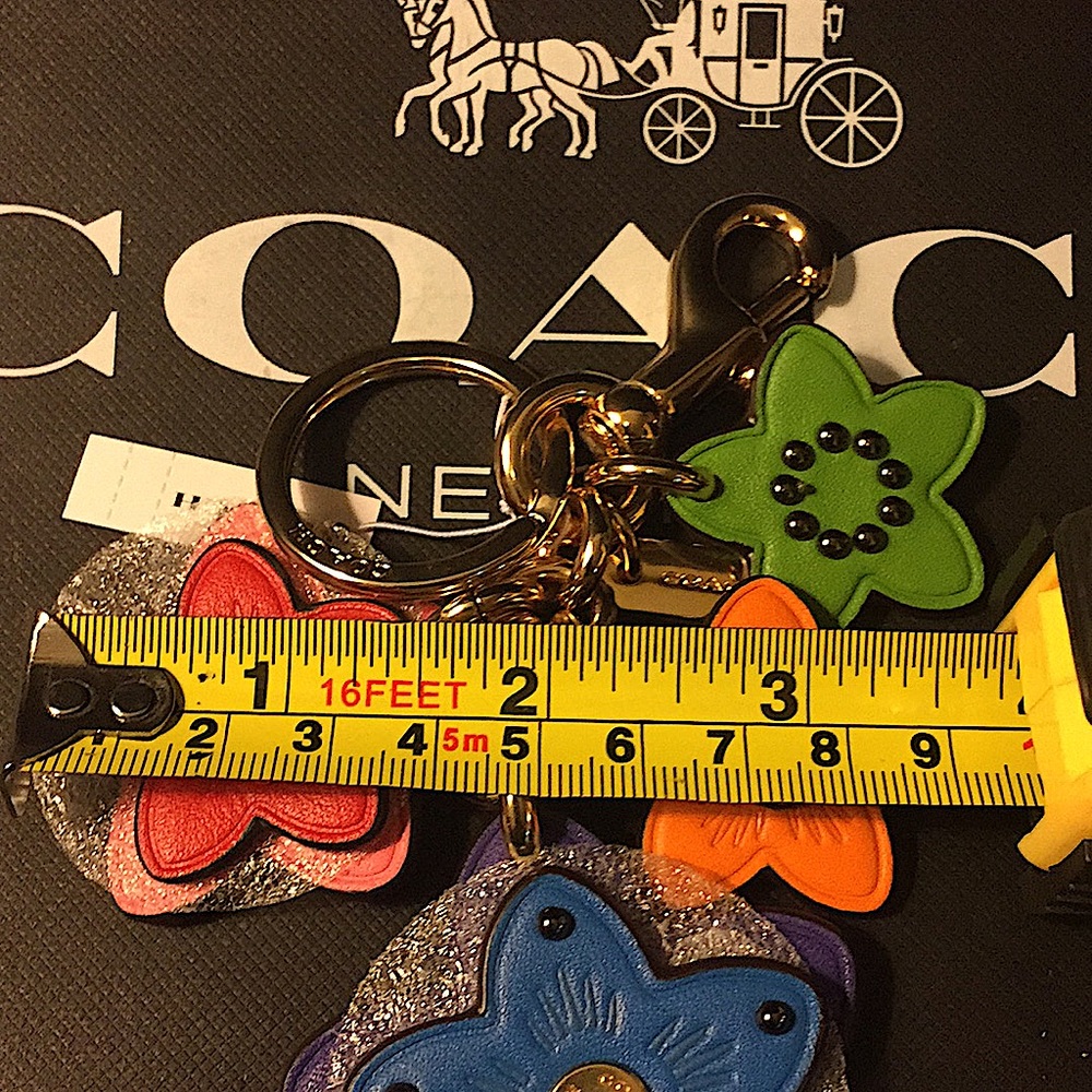 COACH - WILDFLOWER CLUSTER BAG CHARM IN COLORBLOCK - Picture 8 of 12